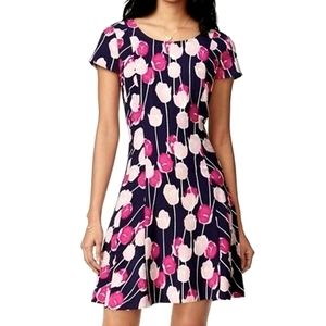 New Maison Jules Floral Fit & Flare Dress